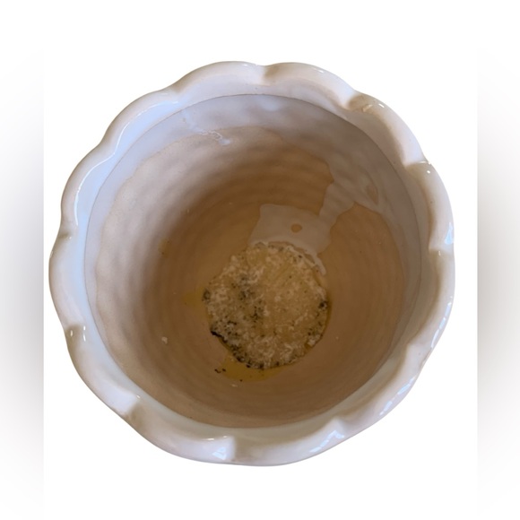 Hobnail white Ceramic Planter - Picture 4 of 5